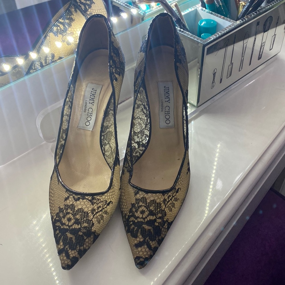 Jimmy Choo Lace pumps 85mm size 39